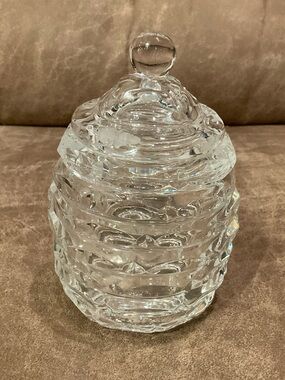 Crystal Bee Hive Honey Jar